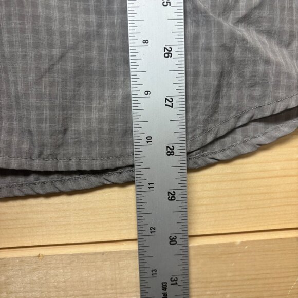 Merrell Shirt Mens Large Gray Vented Nylon Button Up Short Sleeve - Picture 8 of 12